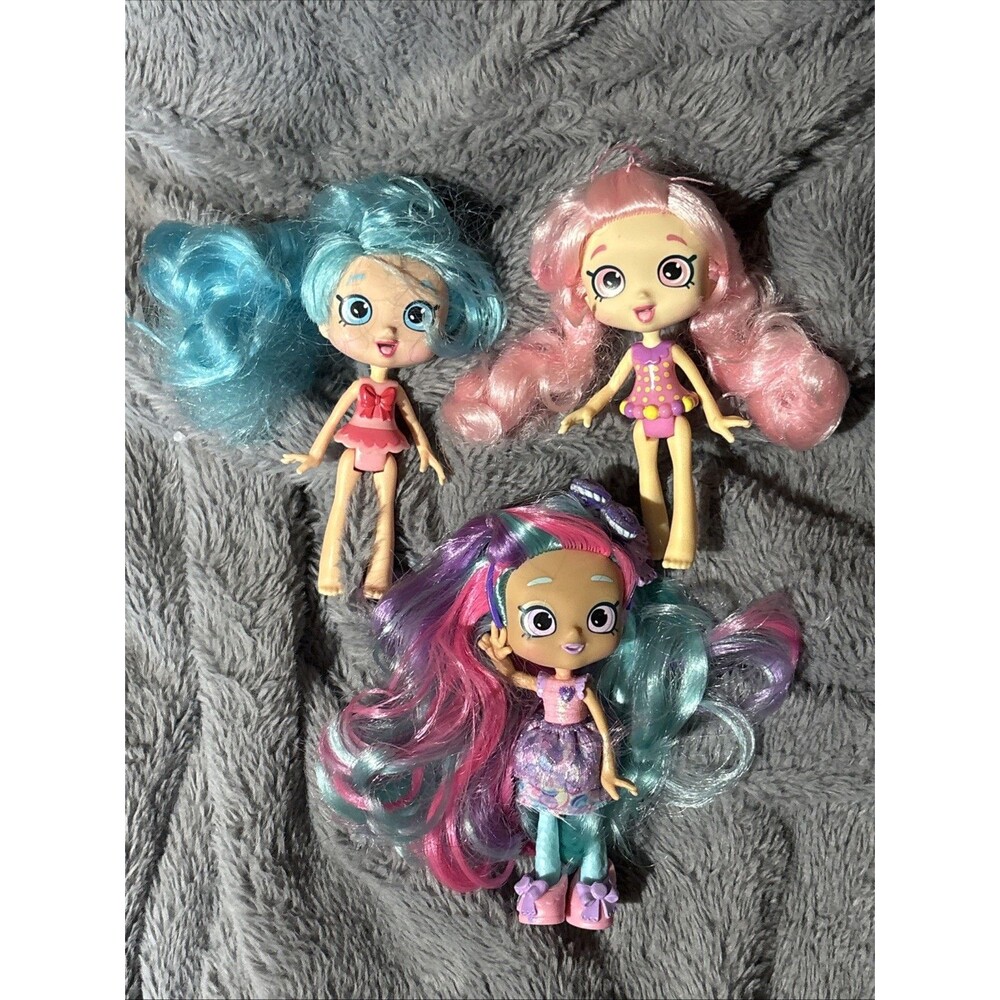 Shopkins Shoppies Dolls Lot of 3